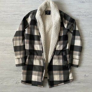 Abercrombie & Fitch Fleece open front Jacket XS
